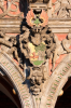 Bremen: Wappen an der Sdfassade des Bremer Rathauses
