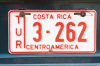 Costa-ricanisches Nummernschild