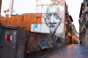 Spanien, Provinz Rioja, Logroo: Wandgemlde in einer Baulcke