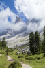 Italien, Sdtirol, Dolomiten: Der malerische Adolf-Munkel Weg fhrt den Wanderer an den imposanten Geislerspitzen  vorbei