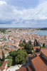 Kroatien, Istrien, Rovinj: Die Dcher der Altstadt vom Kirchturm der Heiligen Euphemia